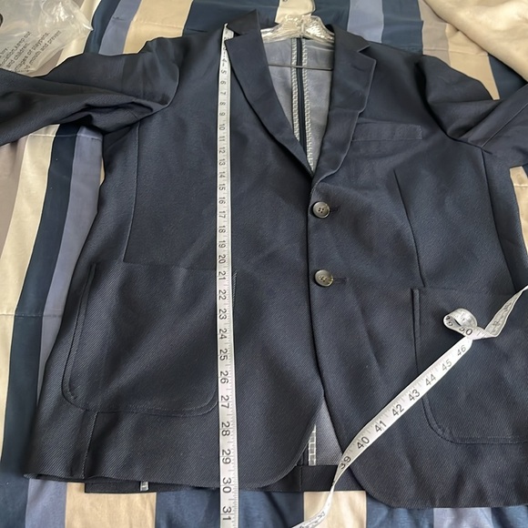 Haggar LIKE NEW H26 Men’s “The Park Blazer” Tailored Fit a Navy - Medium - Picture 14 of 14
